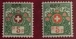 MA490) 11A, Abart Rotdruck doppelt sehr dunkel postfrisch