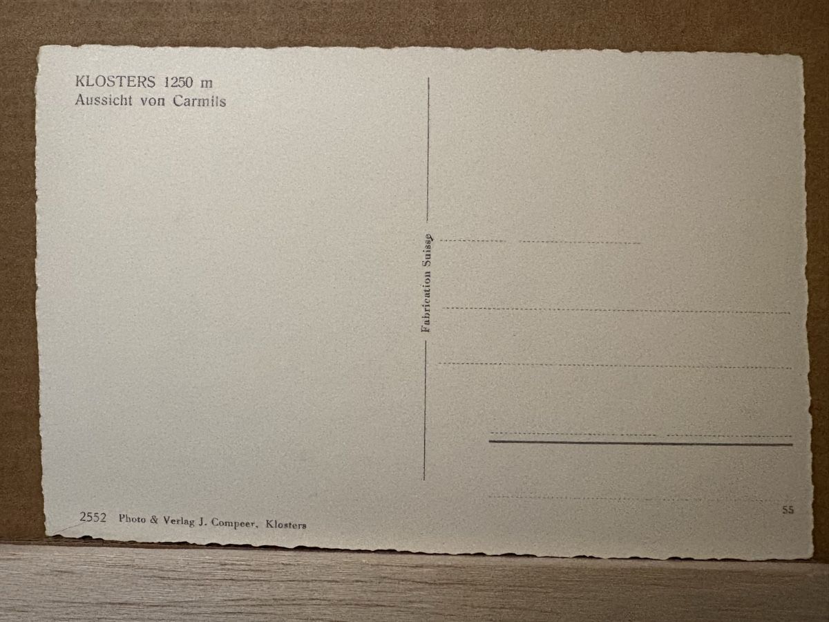 Cartes postales: AK von Klosters – D'occasion à Rümlang par Kartenpost1 1