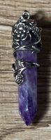 Heilstein Kristall Anhänger; natürlicher Amethyst