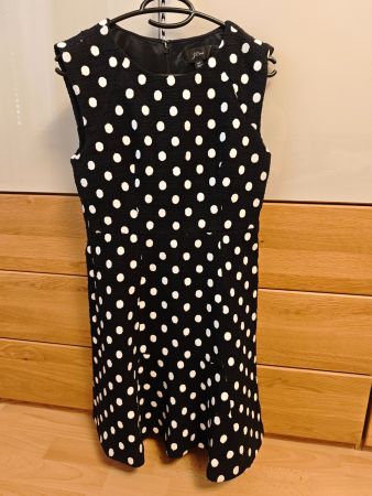 J.CREW Tweed-Kleid – Edler Polka-Dot Look Grösse 34