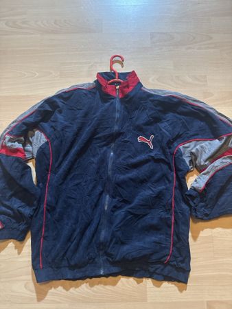 Veste de sport Puma bleu marine rouge gris taille M