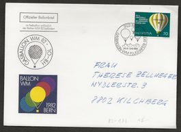 Ballon Schweiz Bern Geiss 1982 Luftpost