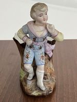 Antike PORZELLAN-FIGUR (glasiert) / Unikat / 1880-1920!!!