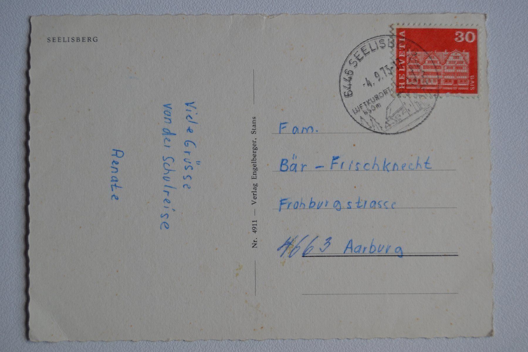 Cartoline postali: Seelisberg – Usato da Beinwil am See venduto da kajak55 1