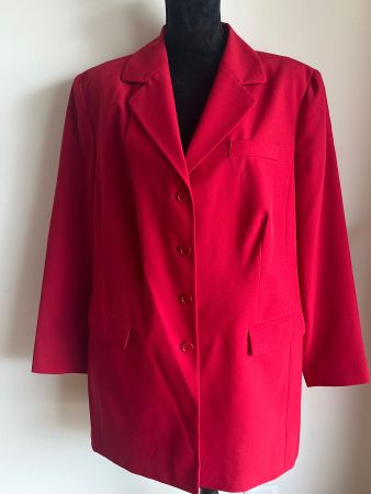 Roter Blazer, Gr. 48, Polyester, perfekt für den Frühling!