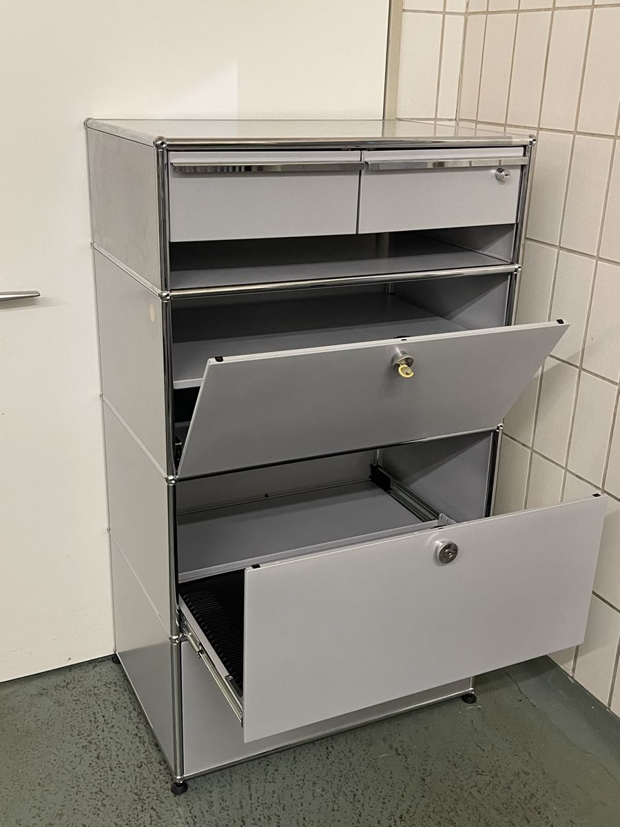 USM Eléments de bureau: USM Haller Sideboard Mattsilber – D'occasion à Dietikon par Kumar_Occasionen 4