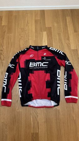 BMC Radtrikot Langarm Rot/Schwarz, Grösse M, Top Zustand
