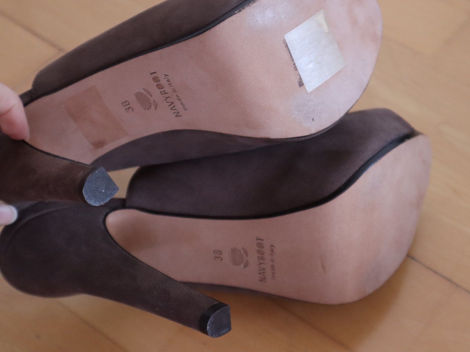 Navyboot Damenschuhe: Sandalette / High Heels, Navyboot, Gr. 38, Leder, NEU – Neu (gemäss Beschreibung) aus Wattwil von diamant1 6