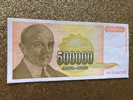 Belgrad 1994 - Jugoslawien - 500000 Dinara - Cvijić