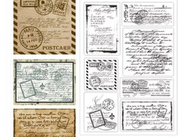 Neues Set  Motivstempel  alte Schriften, Briefe