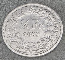 1/2 Rappen 1899 - Seltene Jahr Top zustand