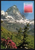 MK Farben der CH - Alpenrosenrot, Materhorn-Südseite