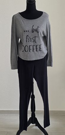 Pyjama-Set BPC Langarmshirt Hose Grösse M,  Baumwolle 