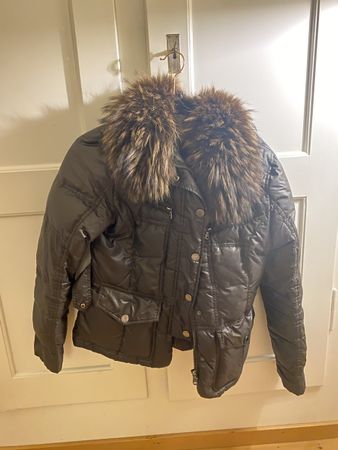 Hetrego‘ Jacket Padding Soft feather and real fur
