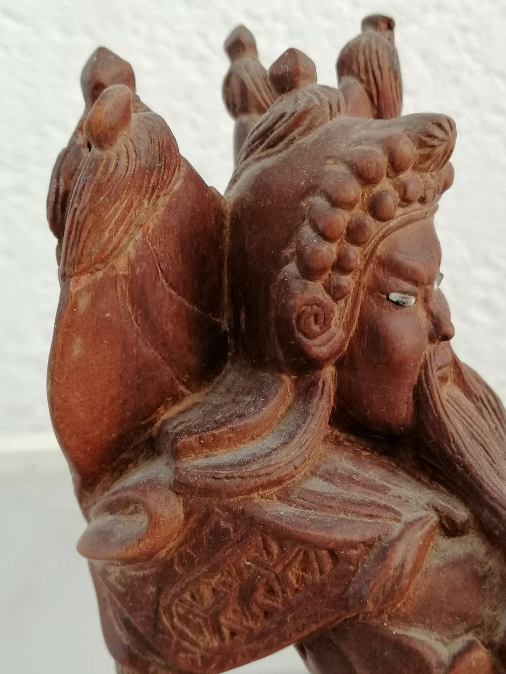 Skulpturen & Statuen: Holzgeschnitzte alte, chinesische Wächterfigur – Gebraucht aus Oberriet SG von Atir47 2