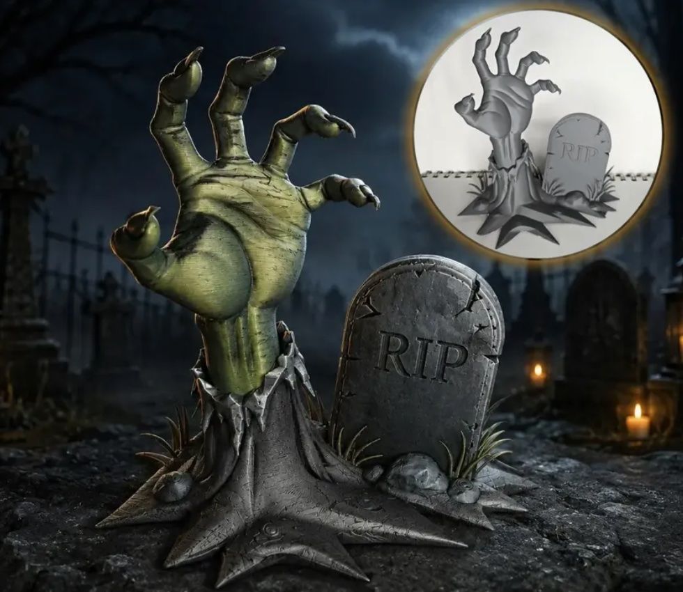 Statuette: Zombie-Hand aus dem Grab – Nuovo e nell'imballaggio originale da Basel venduto da sch_98jl
