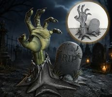 Zombie-Hand aus dem Grab