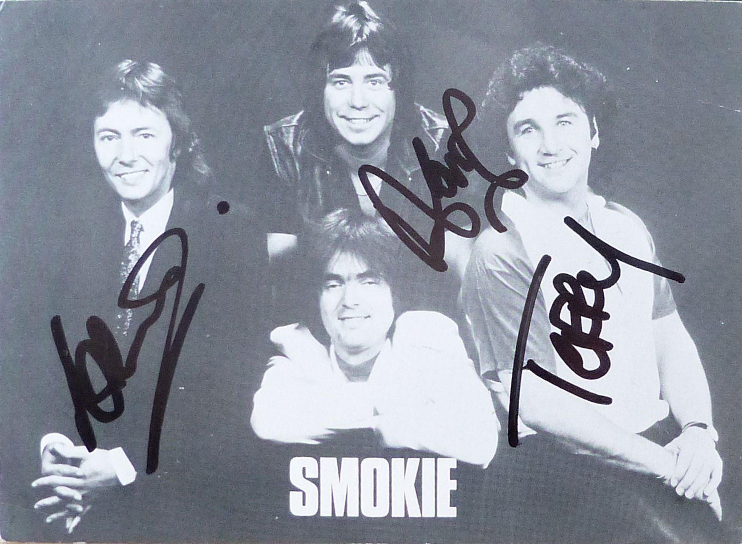 Autografi: Smokie - Pop-Gruppe - Autogramm – Usato da Dietikon venduto da cyranos1