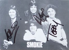 Smokie - Pop-Gruppe - Autogramm