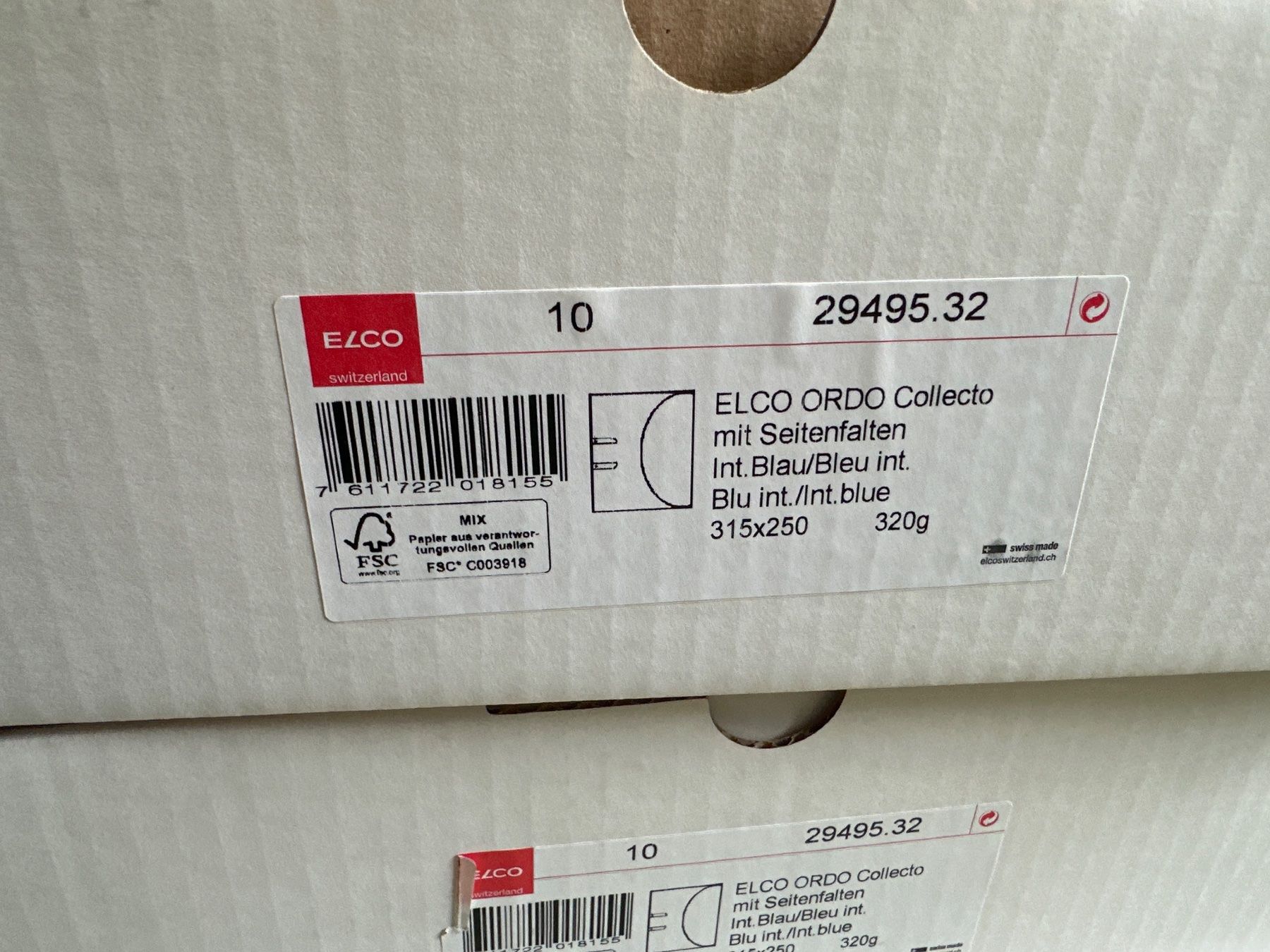 Ordner: 10 Stk. ELCO Organisationsmappe Ordo A4, blau – Neu und originalverpackt aus Necker von liq24 4