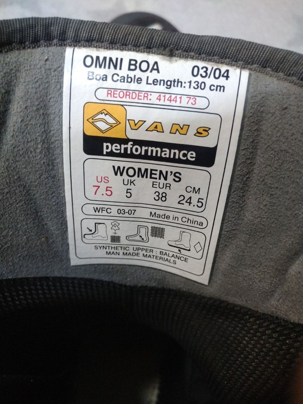 Vans Scarpe da uomo: Neue Vans Snowboardschuhe Omni Boa – Nuovo (secondo la descrizione) da Dierikon venduto da tasticfantastic 4