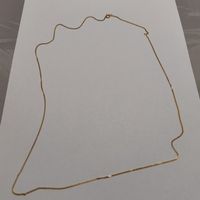 Gold plated chain necklace  #B4