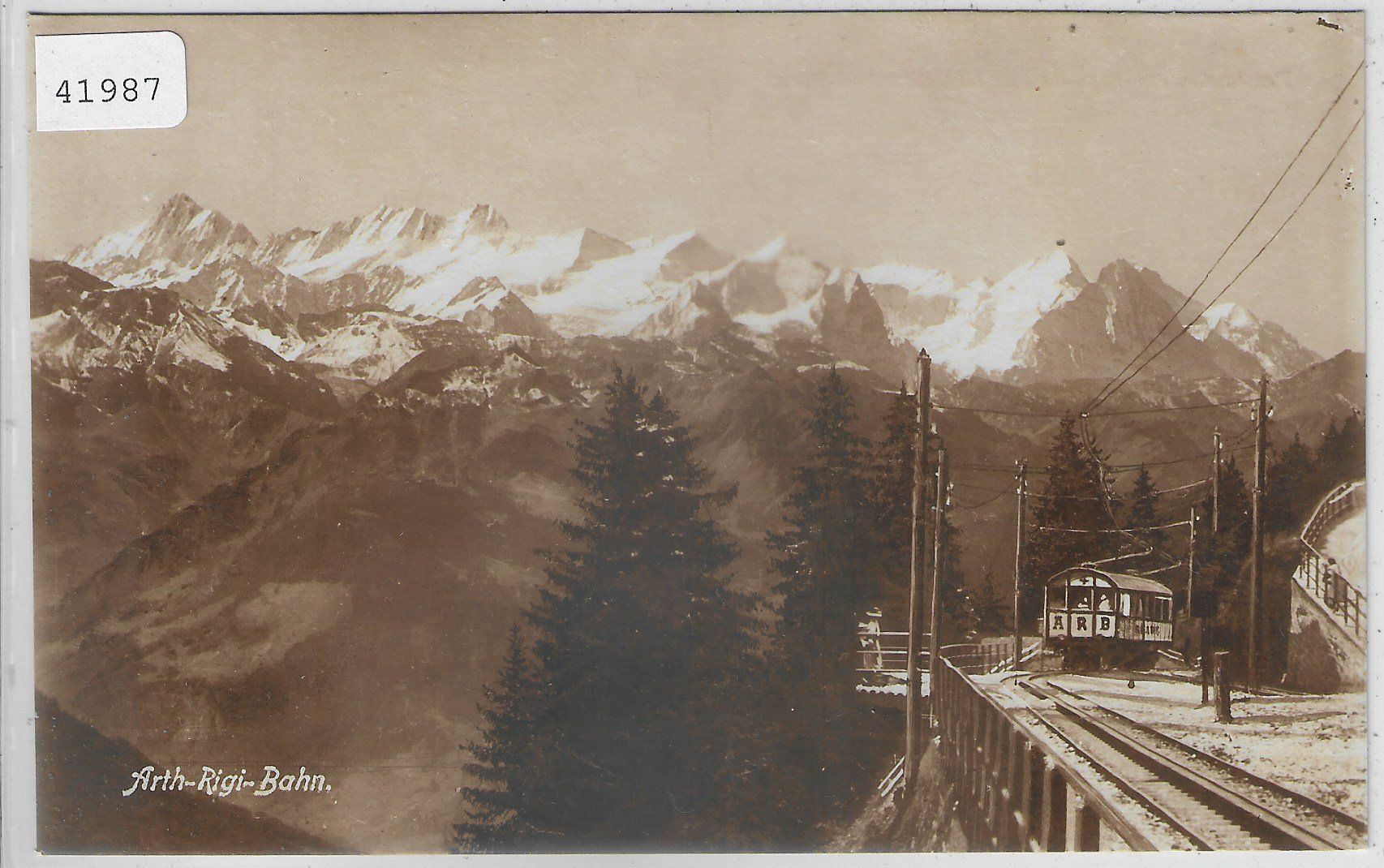 Ansichtskarten: Partie der Arth-Rigi-Bahn ARB - Wölfertschen-First – Gebraucht aus Ettingen von Kartenplanet
