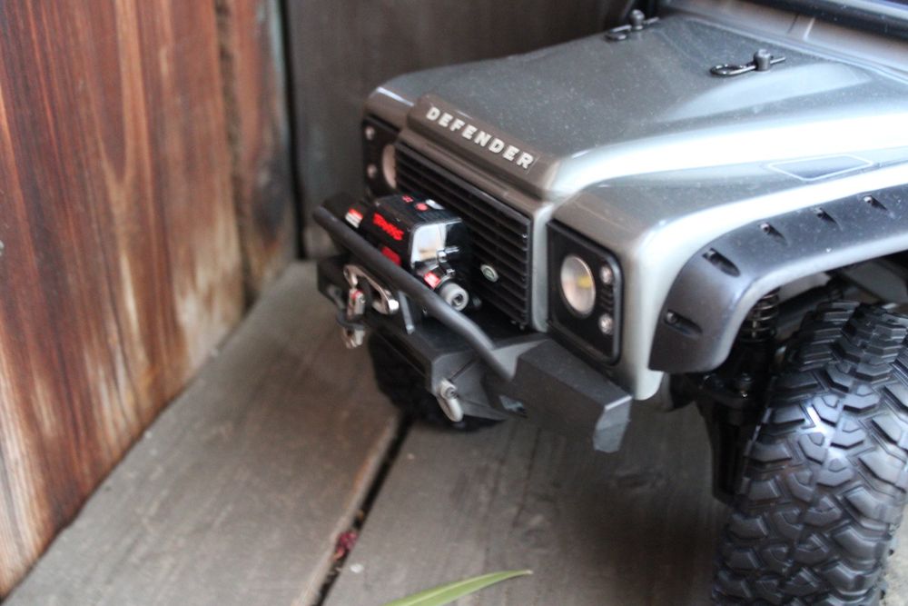 Panneau Avant Et Grille Billet Pour Traxxas TRX-4 Defender - 1/10 - Noir - Style Réaliste