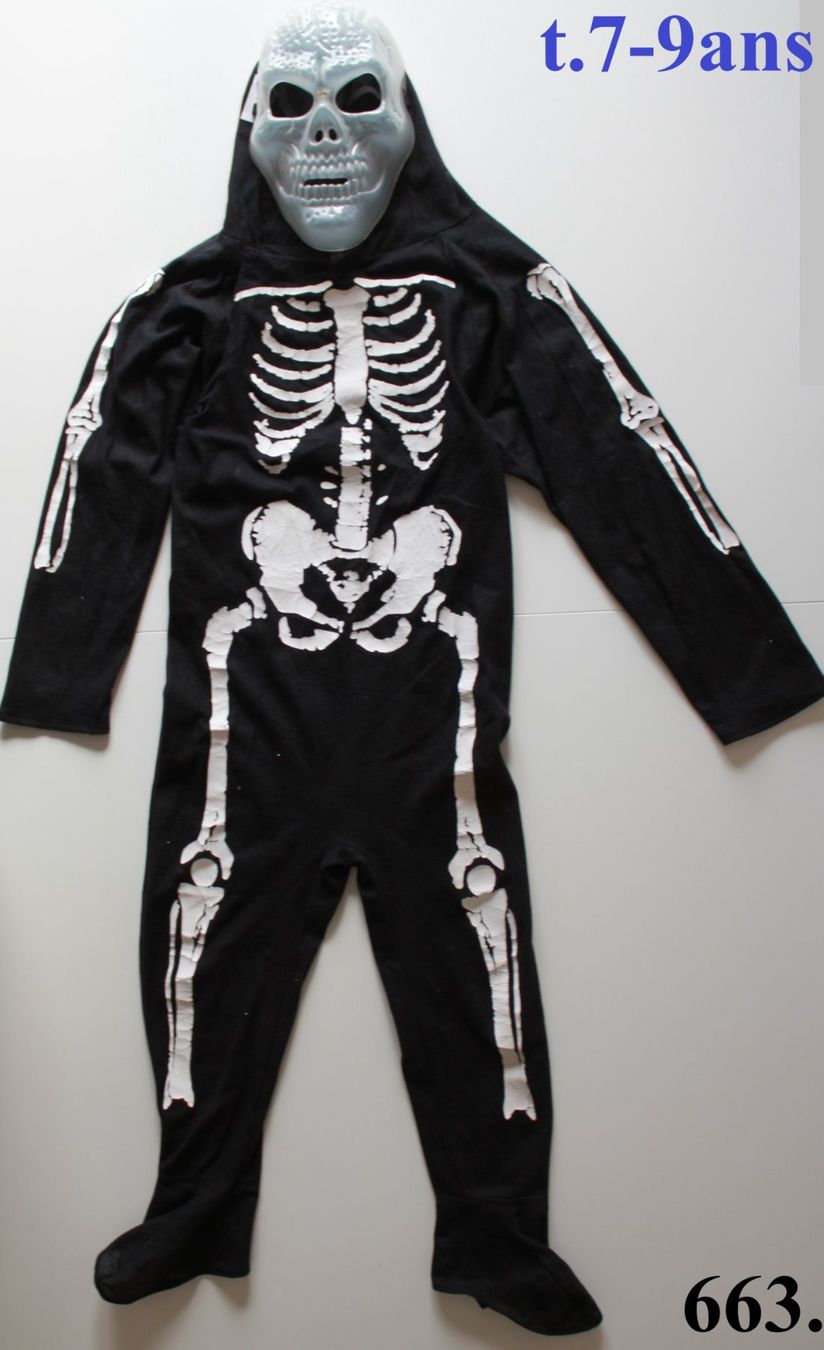 Costumi: Costume squelette / Skelett t. 7 - 9 ans – Usato da Peseux venduto da CoolShoping