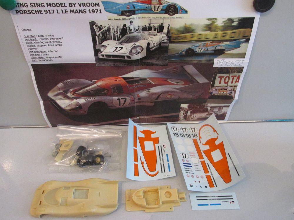 Kit White Metal MFH 1/43 Porsche 917 LH 1971 #17 Siffert Le Mans - Japon
