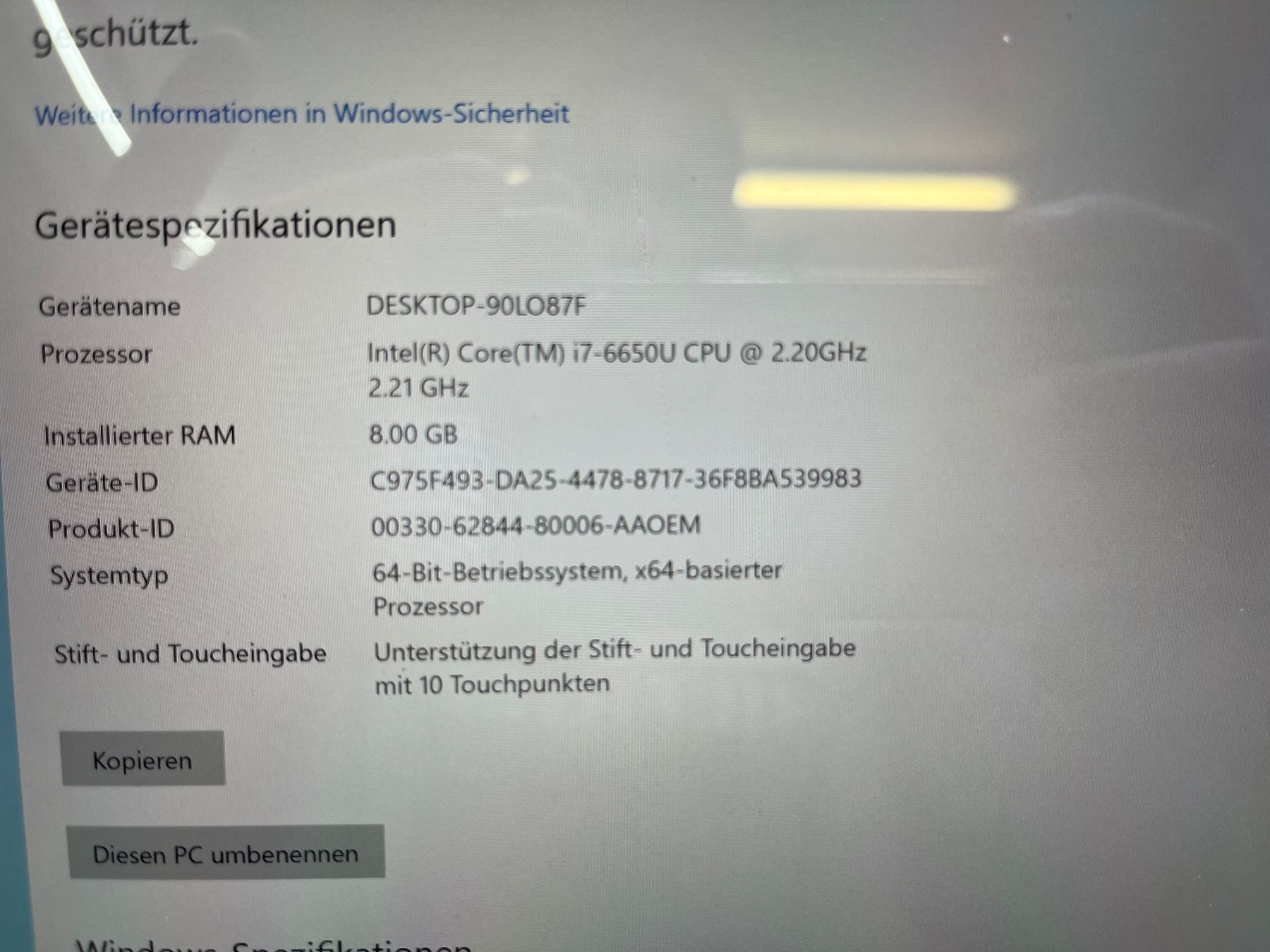 Microsoft Tablet PC: Microsoft Surface Pro 4 – Gebraucht aus Buchs ZH von  1