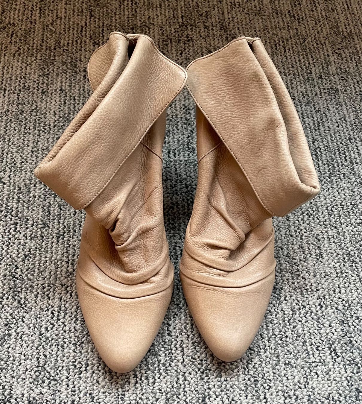 Buffalo Scarpe da donna: Buffalo Stiefeletten Beige, Leder – Usato da Zürich venduto da gab_8ybb 3
