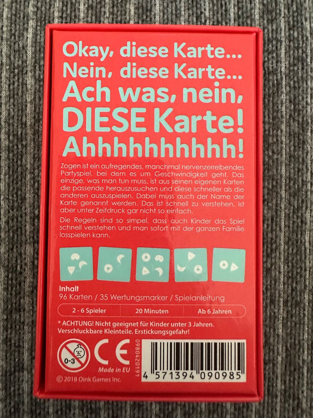 Giochi: ZOGEN - Das Party-Kartenspiel – Nuovo (secondo la descrizione) da Dierikon venduto da Butcherboy 1