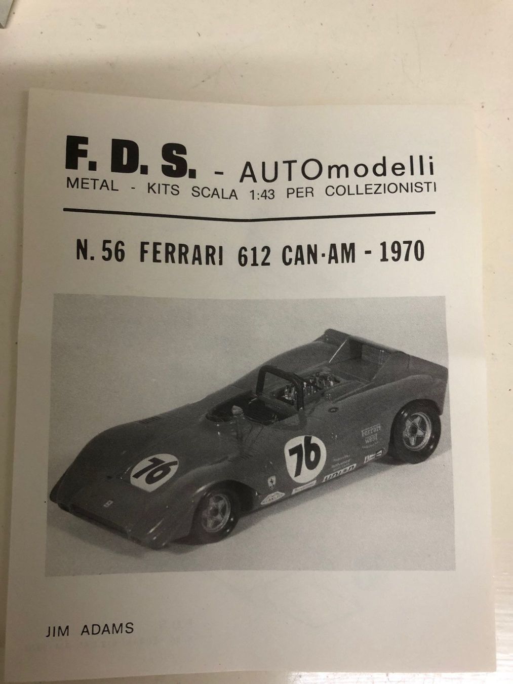 Ferrari Modellini d'auto: FDS-Kit Ferrari 1/43 – Nuovo (secondo la descrizione) da Muttenz venduto da Gucci2005 2