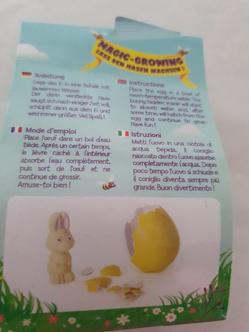 Spielzeuge: 4 wachsende Eier (3 Einhörner, 1 Hase) Multipack Neu OVP – Neu und originalverpackt aus Wiler b. Seedorf von Peterundpaul 3
