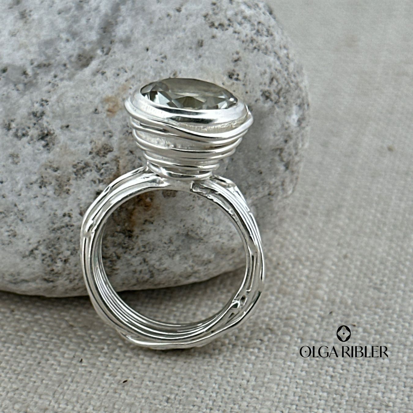 Olga Ribler Ringe: Spaghetti grüner Amethyste Ring Silber Grösse 55 – Neu (gemäss Beschreibung) aus Luzern von Schmuckoutlet 6