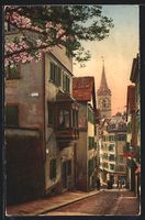 AK Zürich, Blick in die Pfalzgasse