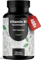 Vitamin B1 250 mg – 400 vegane Tabletten, Made in Germany