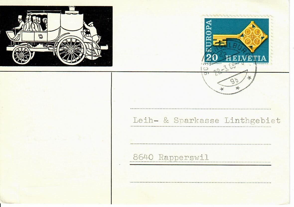 Alle Briefmarken: PK, Engelburg – Gebraucht aus Hochdorf von Ziegel-16