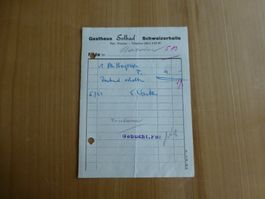 Schweizerhalle, Gasthaus Solbad, Fam. Wacker, 1951