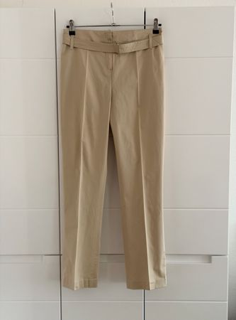 Akris Hose Beige Grösse 38 mit Gürtel 