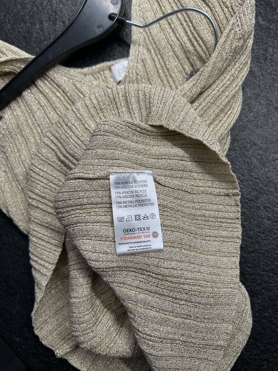 Tops: Pauline Stricktop Gold, Grösse L, neu – Neu (gemäss Beschreibung) aus Leuzigen von nora999 4