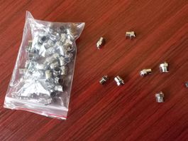 200x Reifenstopfen verchromt Motorrad Auto - Bouchons chromé