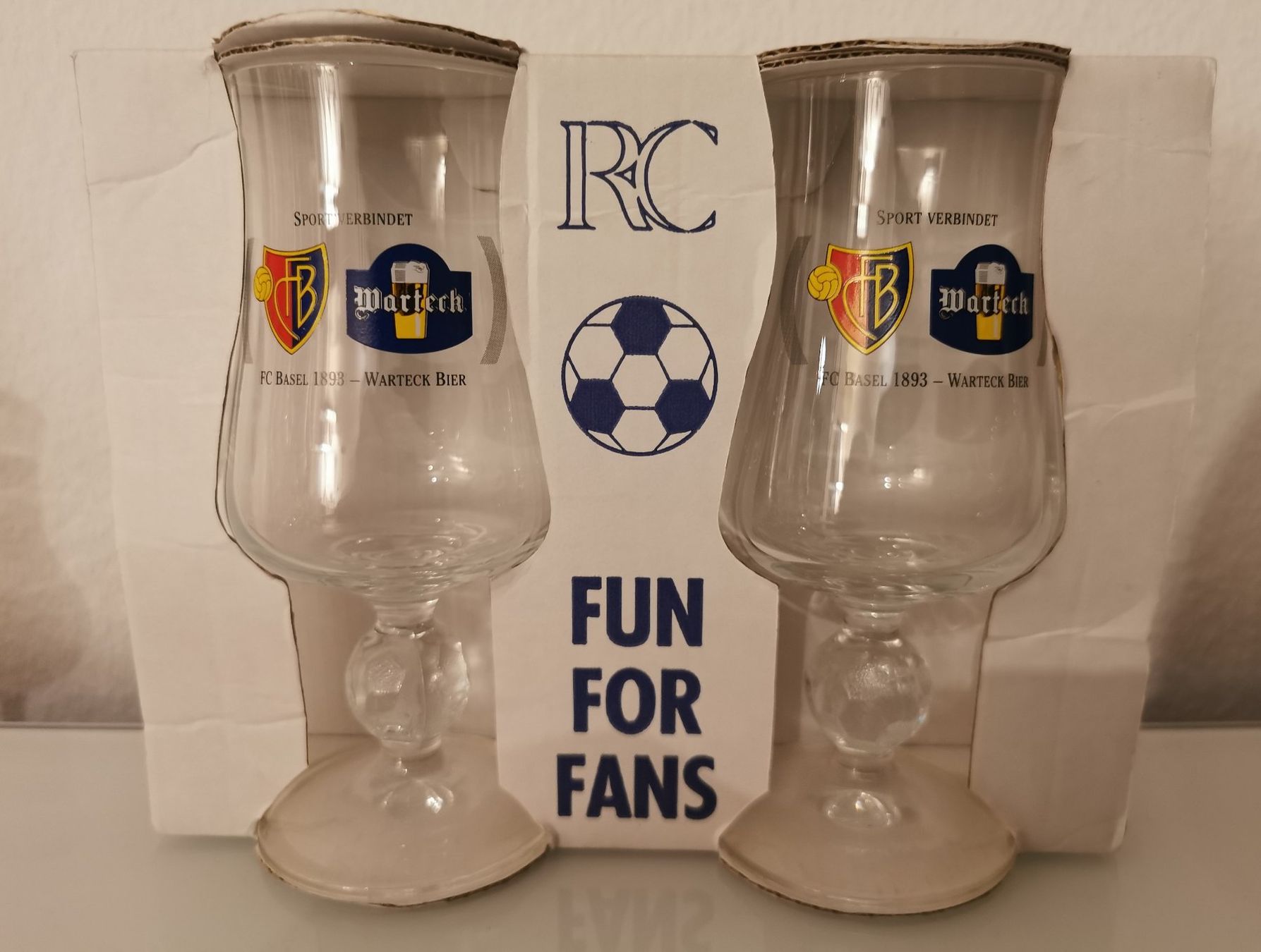 Gläser: FC Basel 1893 Biergläser Set 2 Stück NEU – Neu und originalverpackt aus Emmenbrücke von Herzog07 1