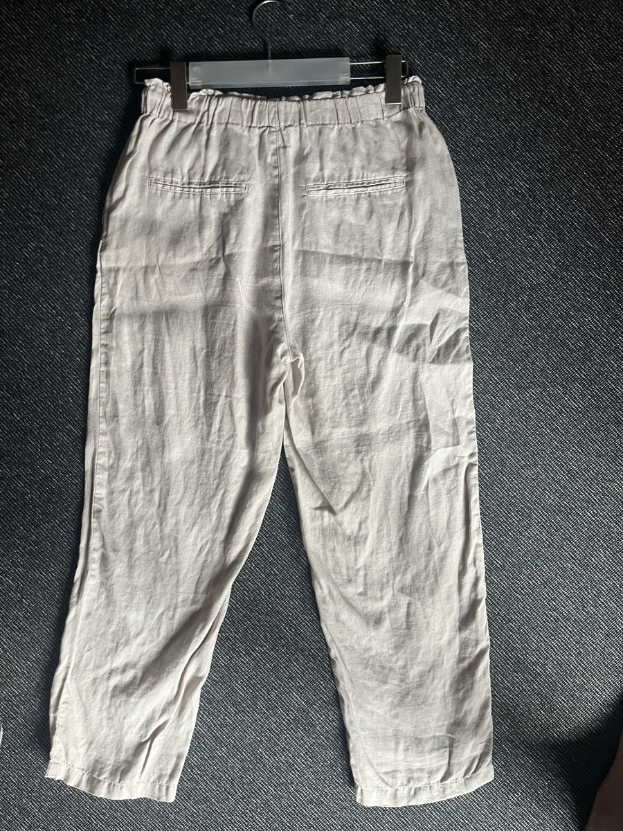 Mango Pantaloni: Mango Hose, Gr. S, Beige, Leinen – Usato da Innertkirchen venduto da salmalo 3