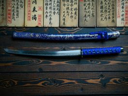 Wakizashi Katana Schwert Tanto BLAU 99cm XL+ NEU