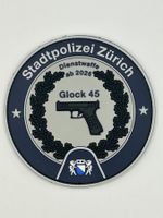 Seltenes altes Abzeichen Stapo Zürich Glock 45