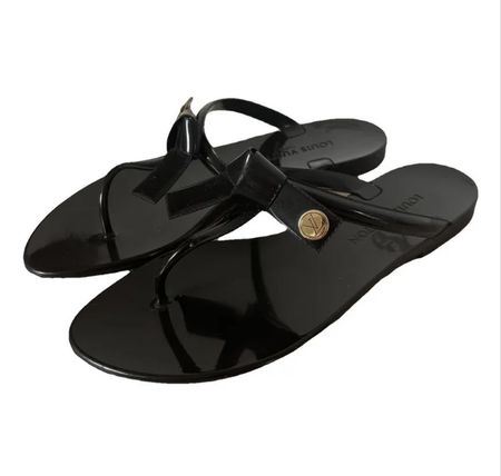 Louis Vuitton Sandalen, Gr. 39, Schwarz