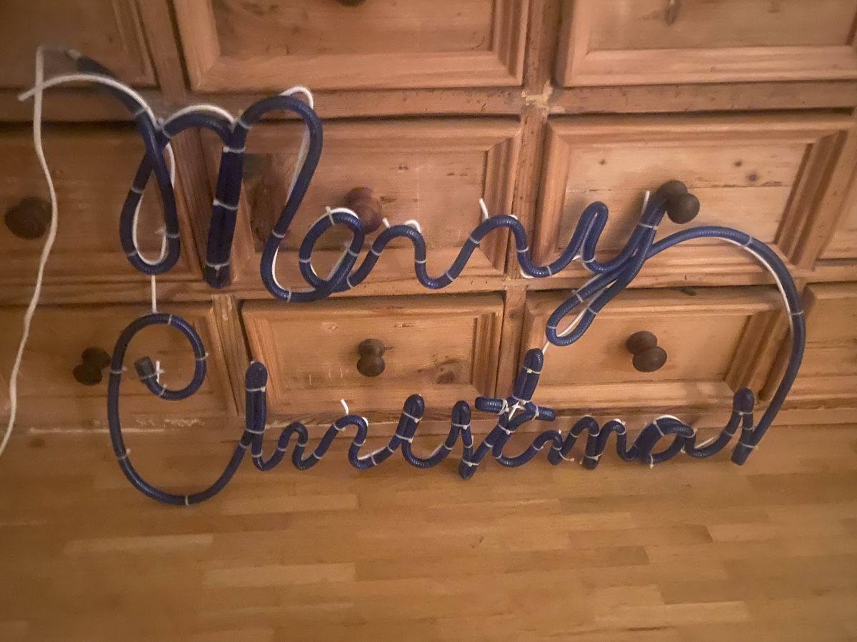 Ghirlande e barre luminose: Weihnachtsdeko:Leuchtschrift merry xmas – Usato da Zürich venduto da linlin02 1