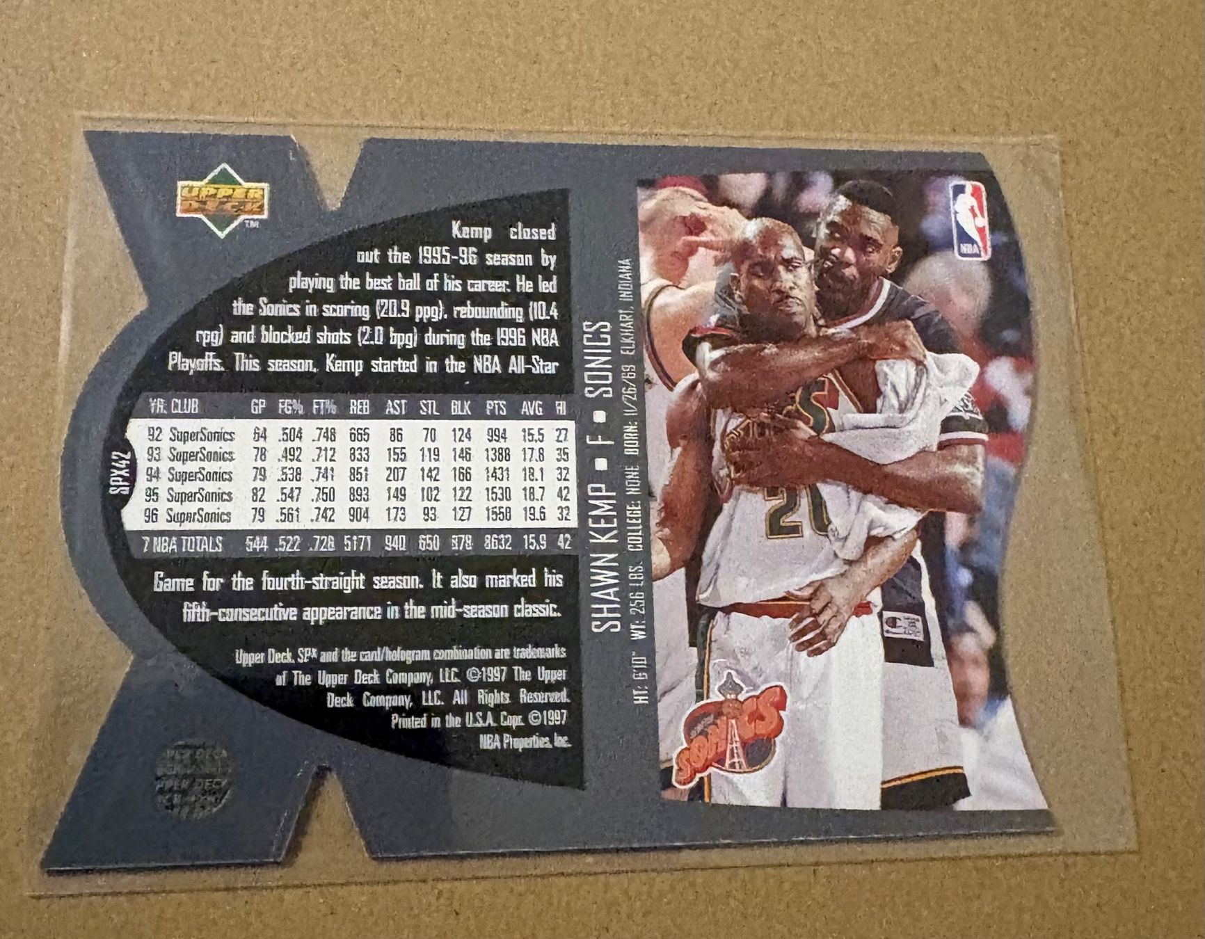 Nba Carte collezionabili: NBA Shawn Kemp SPX 97 Card – Nuovo (secondo la descrizione) da Muttenz venduto da joba23 1